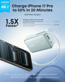 Anker Nano Power Bank (10K, 45W, Built-In Retractable USB-C Cable) by Anker