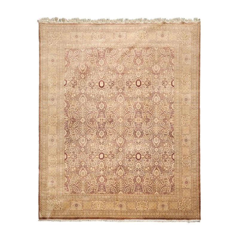 8’1” x 10’2” Hand Knotted 100% Wool Pak Persian 300 KPSI Area Rug Light Brown