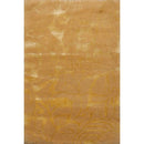 2' x 3' Modern Tibetan Wool and Silk Oriental Area Rug Gold