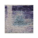 2' x 2' Hand Knotted Wool & Silk Square Modern Tibetan Oriental Area Rug Gray