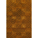 2’x3’ Hand Knotted Wool & Silk Transitional Tibetan Oriental Area rug Gold