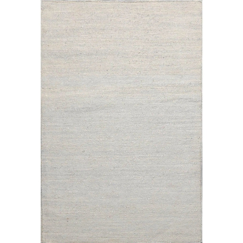 2' x 3' Hand Woven Silk Modern Flatweave Kilim Oriental Area Rug Silver Gray