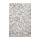 5' x 8' Indoor OutdoorHand Woven 100% Recycled PET Yarn Modern Kilim Area Rug