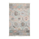 5' x 8' Indoor Outdoor Hand Woven 100% Recycled PET Yarn Modern Kilim Area Rug Beige