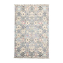 5' x 8'  Indoor OutdoorHand Woven 100% Recycled PET Yarn Modern Kilim Area Rug Gray