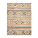 5’5”x7’3”Hand Woven Natural Fiber Jute Southwestern Flatweave Kilim Area Rug
