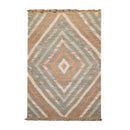 5’3” x 8’6” Hand Woven Natural Fiber Jute Modern Flatweave Kilim Area Rug