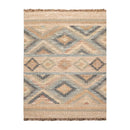 5’4” x 7’3 Hand Woven Natural Fiber Jute Southwestern Flatweave Kilim Area Rug