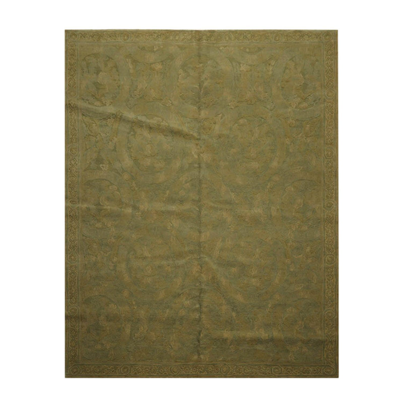 7’11”x 10’1" Hand Knotted Wool French Aubusson Savonnerie Area Rug Mint