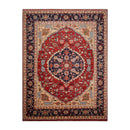 9’11" x 13’11” Herizz Hand Knotted Wool Traditional Area Rug Orangy Red