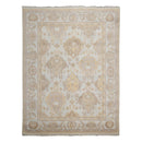 7’7" x 10’1” Muted Turkish Oushak Hand Knotted Wool Traditional Area Rug