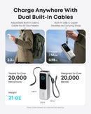 Anker Laptop Power Bank (25K, 165W, Built-In and Retractable Cables) by Anker