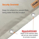 Side Opening Backflow Preventer Cover, Pipe Insulation Cover for Irrigation Valve, Sprinkler Valve, Outdoor Water Pipe, Winter Freeze Protection & UV Resistance Backflow Cover, 16" W x 20" H, Beige by GreenHaven Gardens