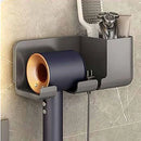 GobekUsa Hair Dryer Holder and Bathroom Shelves with Storage Box