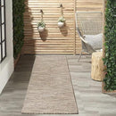 Nourison Positano Indoor/Outdoor Beige 2'2" x 10' Area Rug, Easy Cleaning, Non Shedding, Bed Room, Living Room, Dining Room, Backyard, Deck, Patio (2x10) by GreenHaven Gardens
