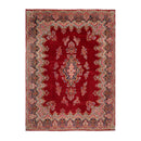 9'8" x 13'2" Vintage Kermaan Hand Knotted 250 KPSI 100% Wool Area Rug Cranberry