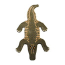 3x5 Green, Gold Hand Tufted Hand Made 100% Wool Crocodile Novelty Oriental Area Rug
