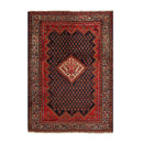 4'3" x 6'2" Antique Serabund Hand Knotted 100% Wool Traditional Area Rug Navy