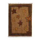 5' x 7'2" Endless Knot Hand Knotted 100% Wool Tibetan Oriental Area Rug Tan