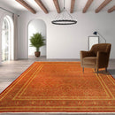 8'2" x 10' 350 KPSI PakPersian Hand Knotted 100% Wool Oriental Area Rug Rust