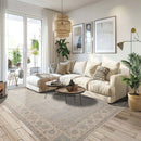 9x12 Gray Hand Knotted Traditional Afghan Oushak Wool Oriental Area Rug