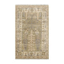 3'x5' Hand Knotted Muted Turkish Oushak 100% Wool Traditional Oriental Area Rug Sage, Beige Color