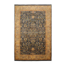 6' x 9'1" Hand Knotted 100% Wool Sarouk Traditional 250 KPSI Oriental Area Rug Champagne, Gold Color