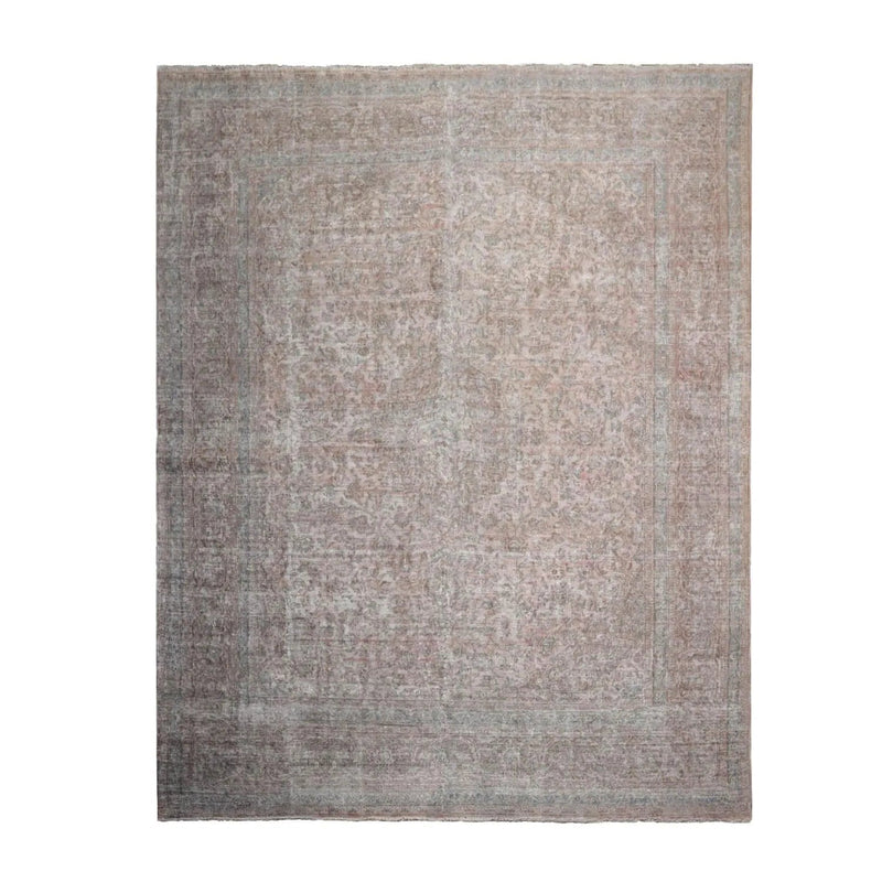 9x12 Hand Knotted 100% Wool Traditional Oriental Area Rug Rust, Gray Color