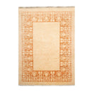6'3''x8'6'' Hand Knotted 100% Wool Peshawar Transitional Oriental Area Rug Tan, Caramel Color