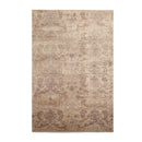 5'11''x8'9'' Hand Knotted 100% Wool Damask Transitional Oriental Area Rug Beige, Gray Color