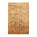 6'x9' Hand Knotted Oushak 100% Wool Oushak Traditional Oriental Area Rug Gray, Teracotta Color