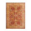 6x9 Hand Knotted 100% Wool Peshawar Traditional 200 KPSI Oriental Area Rug almond, Caramel Color