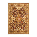 6'1''x9'3'' Hand Knotted 100% Wool Peshawar Traditional Oriental Area Rug Brown, Beige Color