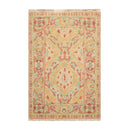3'5''x5'5'' Hand Knotted Arts & Crafts 100% Wool Soumak Traditional Oriental Area Rug Gold, Green Color