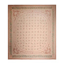 16'3''x18'6'' Hand Knotted Needlepoint 100% Wool French Aubusson Traditional Oriental Area Rug Blush, Peach Color