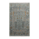 3'x5' Hand Knotted Turkish Oushak  100% Wool  Traditional  Oriental Area Rug Blue,Beige Color