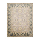 9'x12' Hand Knotted Oushak 100% Wool Transitional Oriental Area Rug Gray, Moss Color