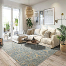 8x10 Blue Hand Knotted Traditional  Wool Oriental Area Rug