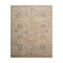7' 10''x9' 10'' Hand Knotted Muted Turkish Oushak 100% Wool Traditional Oriental Area Rug Taupe, Peach Color
