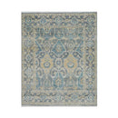 7' 11''x9' 9'' Hand Knotted LoomBloom Muted Turkish Oushak 100% Wool Transitional Oriental Area Rug Beige, Tan Color
