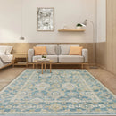 9x12 Aqua Hand Knotted Traditional Turkish Oushak 100% Wool Oriental Area Rug