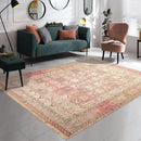 6x9 Beige, Tan Hand Knotted Persian 100% Silk Traditional Pictorial Authentic Soumak Oriental Area Rug