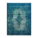 8x10 Aqua, Blue Hand Knotted 100% Wool Traditional Over dyed Distressed Oushak Designer Oriental Area Rug