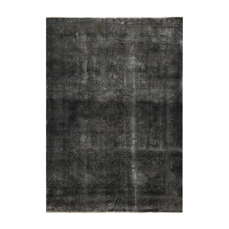 6x9 Hand Knotted 100% Wool Traditional Oriental Area Rug Gray, Charcoal Color