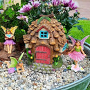 Mood Lab Fairy Garden - Pinecone Fairy House Kit of 4 pcs - Miniature Figurines & Accessories Set - Outdoor or House Decor