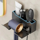 GobekUsa Hair Dryer Holder and Bathroom Shelves with Storage Box