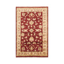 3'2''x5'1'' Chocolate, Beige Hand Knotted 100% Wool Chobi Peshawar Traditional Oriental Area Rug