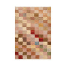 3'11''x5'10'' Beige, Gold Hand Knotted 100% Wool Peshawar Modern & Contemporary Oriental Area Rug