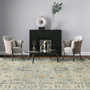 6x9 LoomBloom Beige, Light Gray Hand Knotted 100% Wool Turkish Oushak Traditional Oriental Area Rug