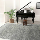 5x7 Gray LoomBloom Hand Knotted Transitional All-Over Tibetan 100% Wool Oriental Area Rug